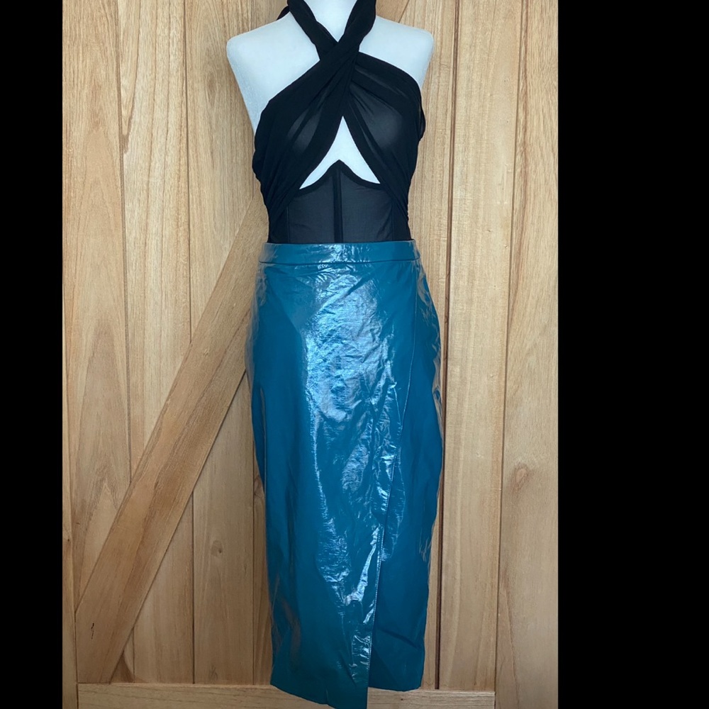 Michelle faux leather skirt